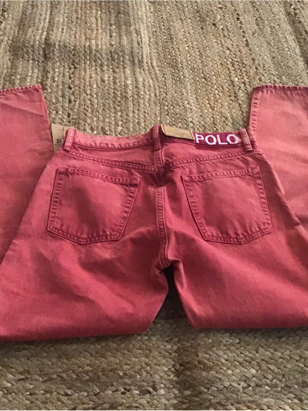 Polo Ralph Lauren The Callen High Rise Slim  27R Jeans NWT Stonewashed Red - Picture 2 of 14